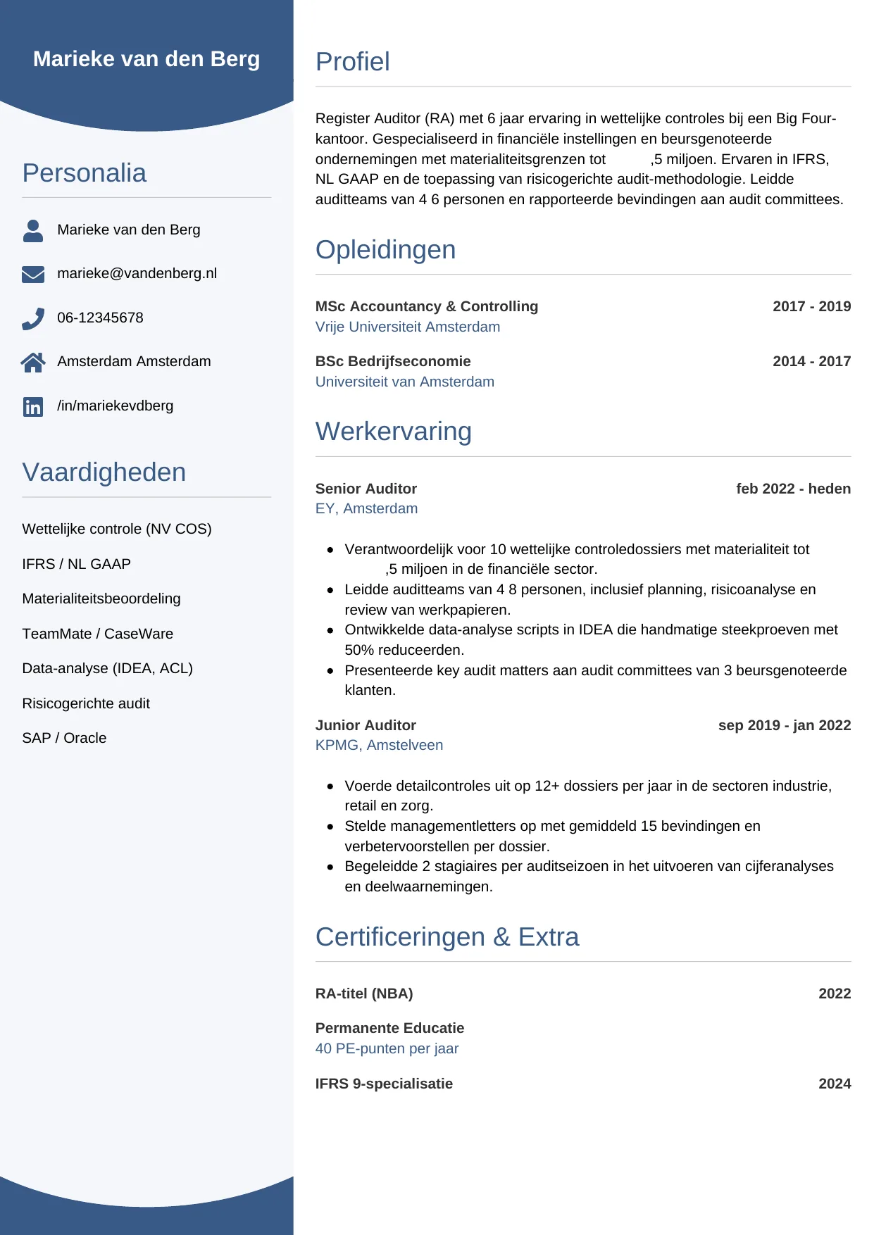 CV Circulair voor auditor
