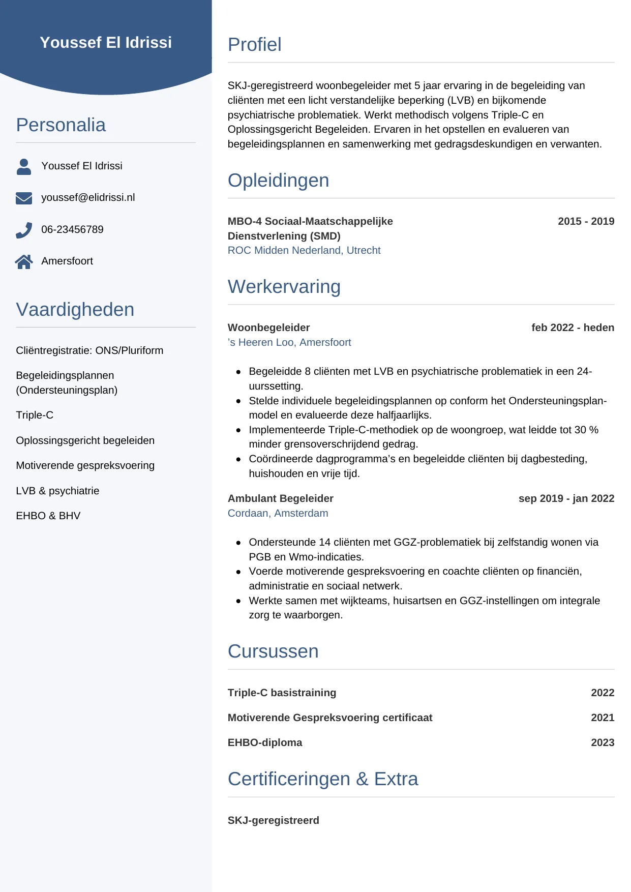 CV Circulair voor begeleider