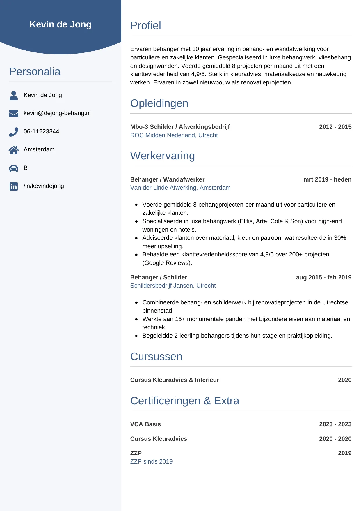 CV Circulair voor behanger