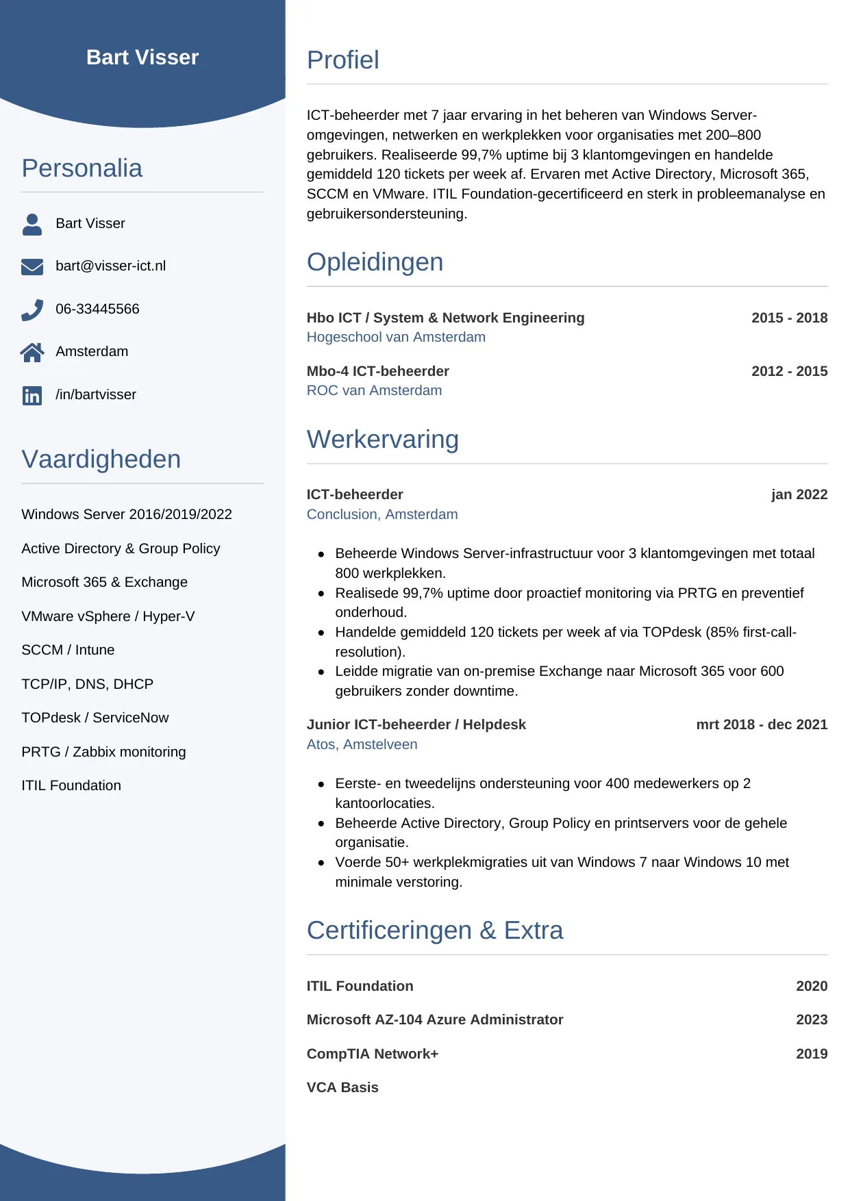 CV Circulair voor ict-beheerder