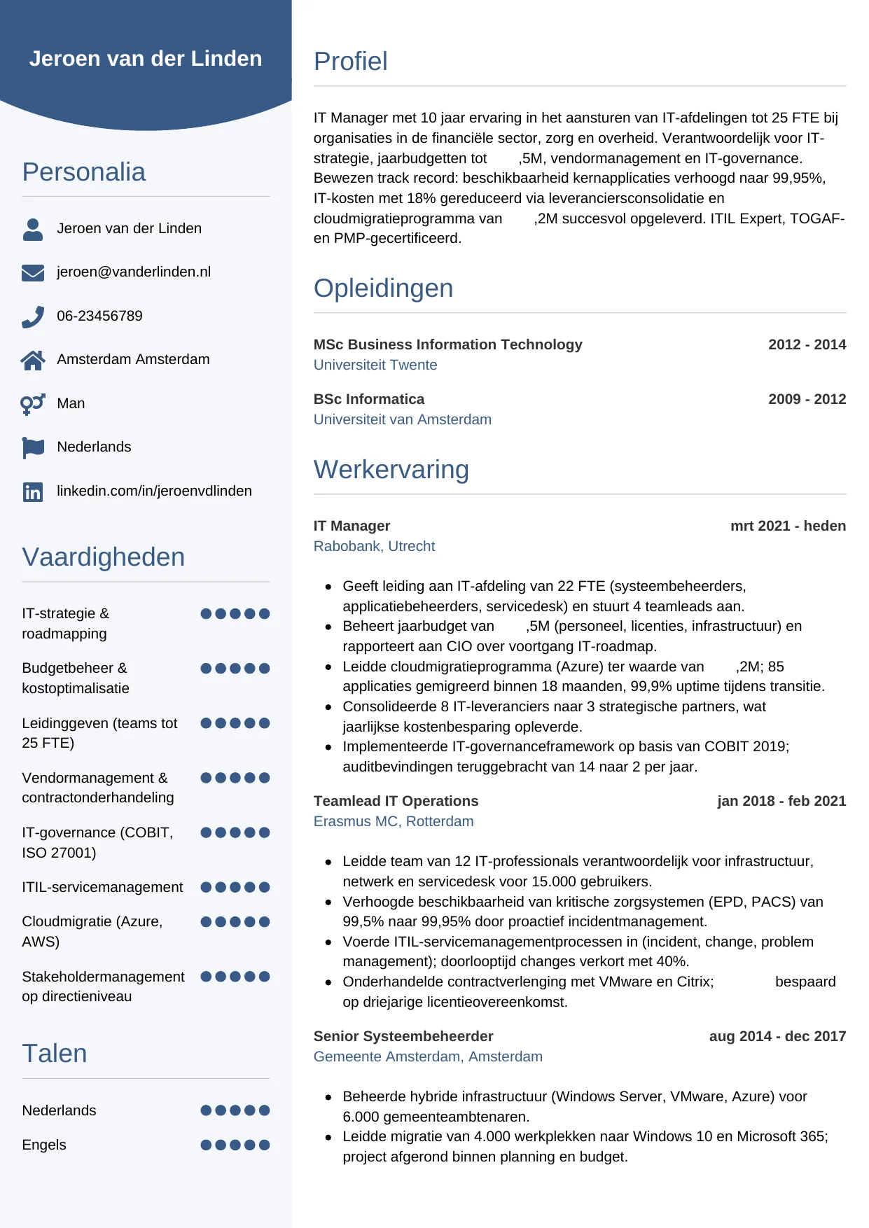 CV Circulair voor it manager
