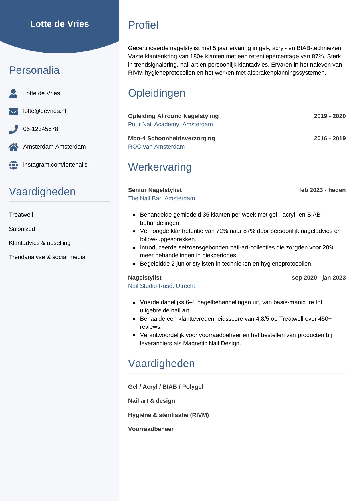 CV Circulair voor nagelstylist