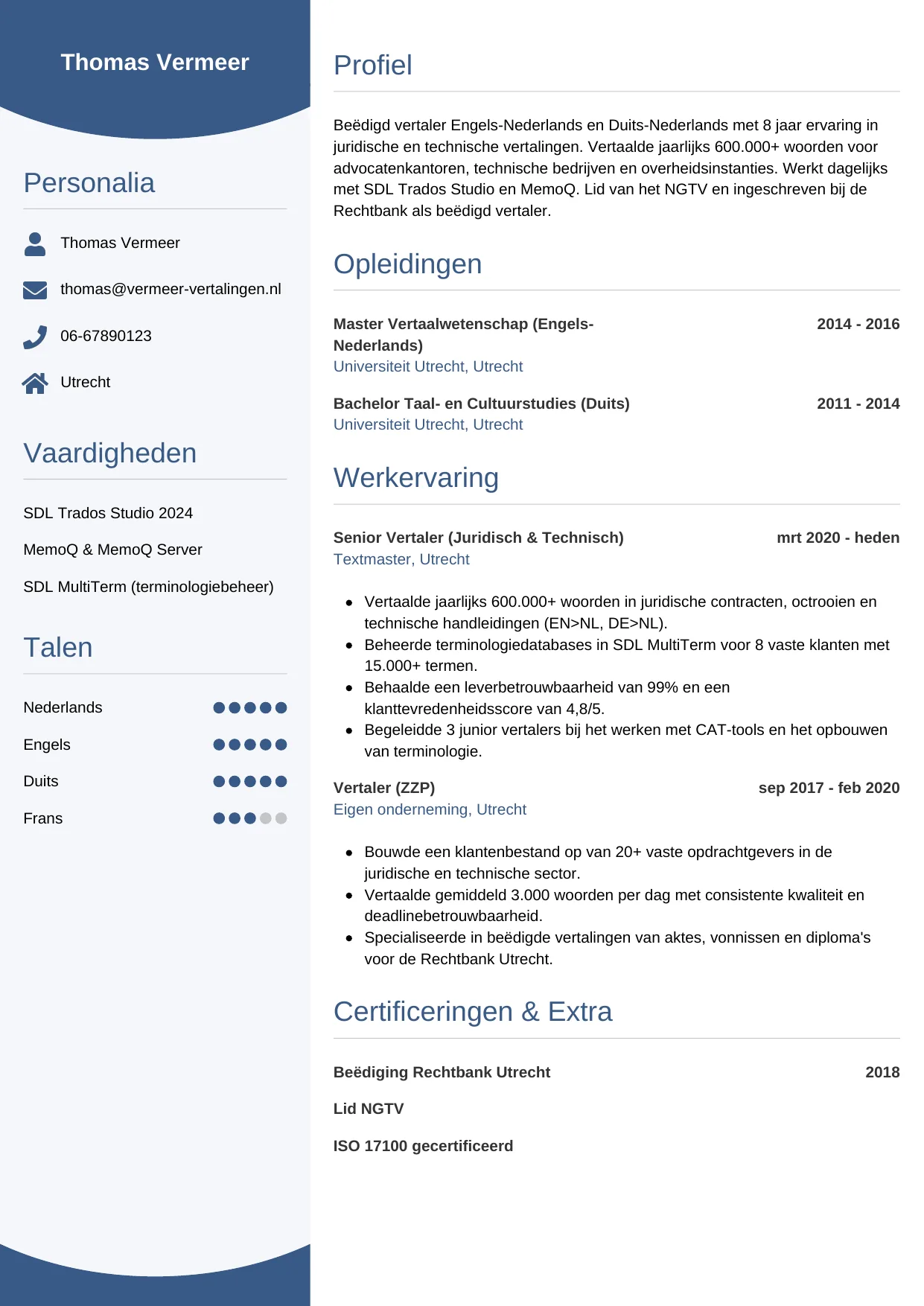 CV Circulair voor vertaler